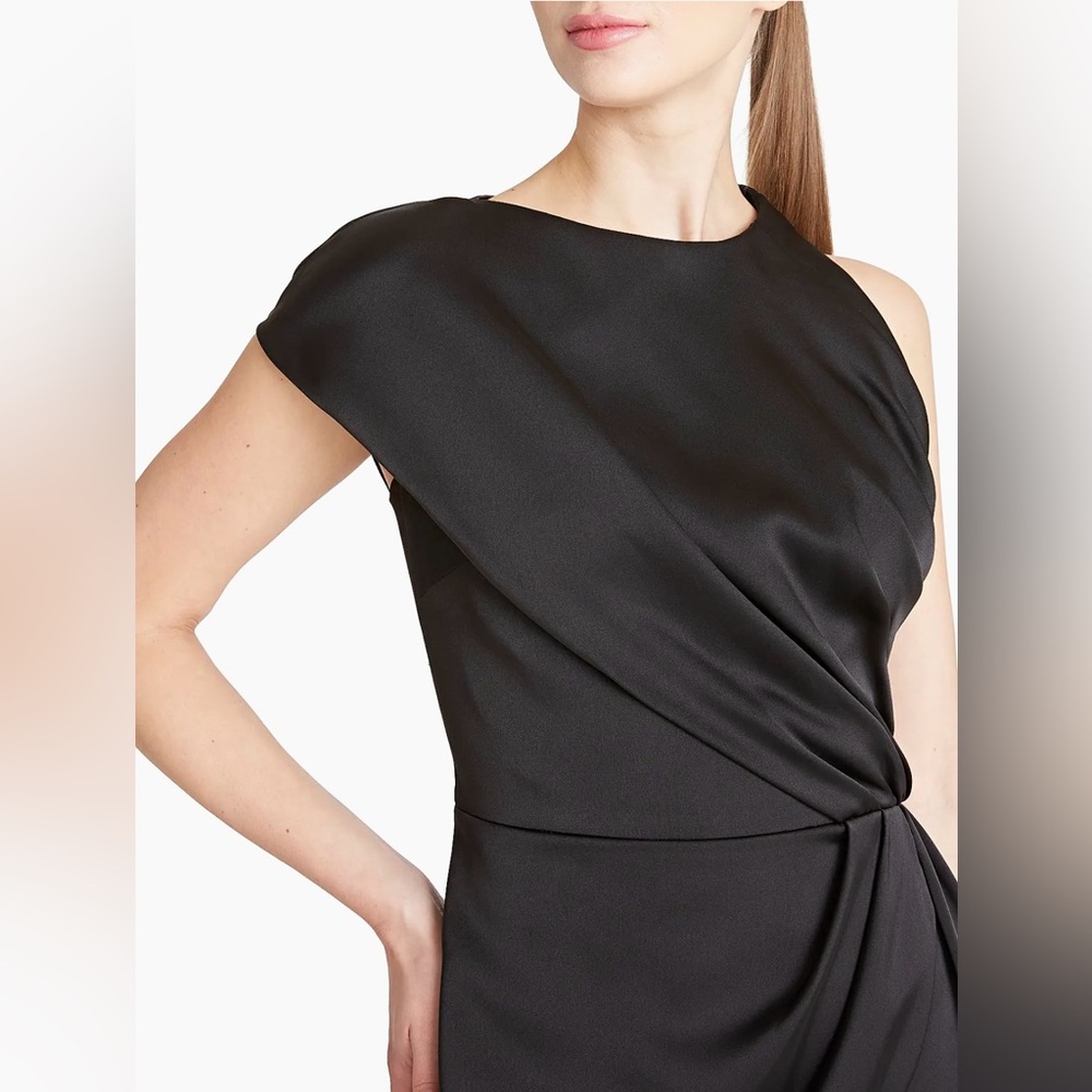 NWT Theia Black Makena Cocktail Dress - Picture 3 of 13